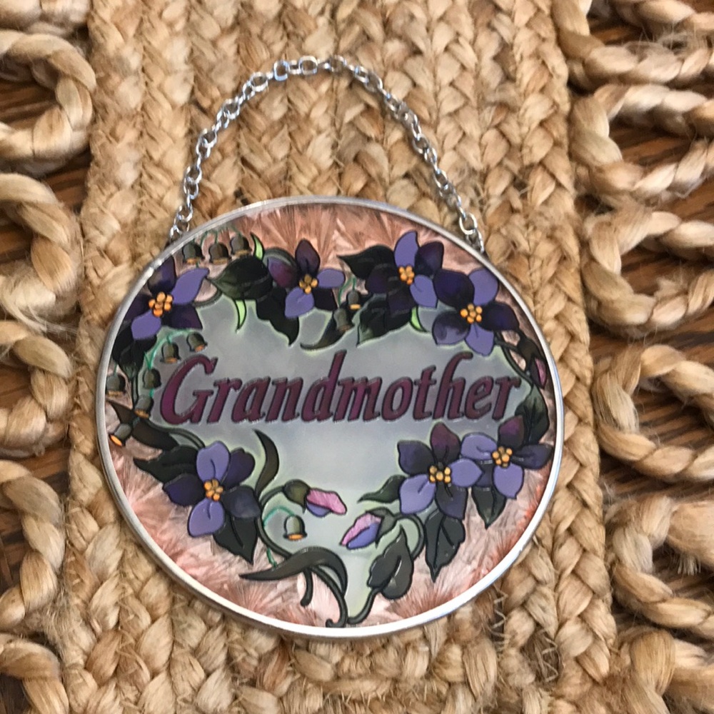 “Grandmother” Floral Sun Catcher